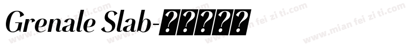 Grenale Slab字体转换